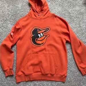 Stitches Orange Baltimore Orioles Sweater